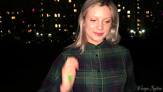 Smoking Blonde with Naked Tits Smokes!