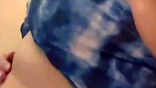 RISKY PUBLIC BATHROOM MASTURBATION AFTER SAUNA