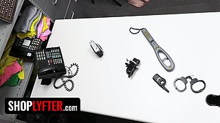 Mechi Medina And Angel Youngs In Big Tits Teen 18+ Being Pulled To Security Office After Being Accused Stealing