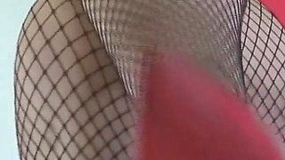 Misss a Catching You with Her Sexy Fishnets 2