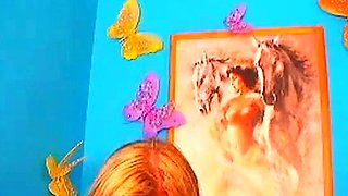 Curvy Blonde MILF's Webcam Striptease