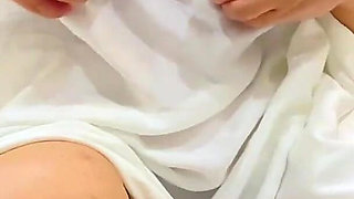 Busty Blonde MILF Masturbates Until She Cums in a Hotel