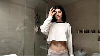 Emo teen Becka solo webcam masturbation