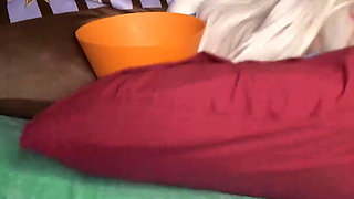 Step mom & step son movie night creampie