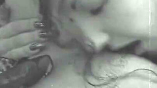 Brunette Lesbians Zaylan and Regan Playing with Double Dildo