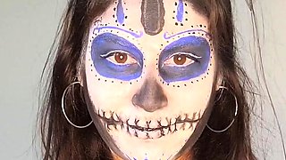 Amateur voyeur webcam BBW sucks cock for facial