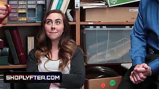 Little innocent dark haired lets the lp officers pound her Tight Pussy