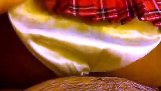 Amateur Couple's Satin Panty Sex Tape