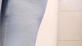 Raven Pee in the Bathroom in the Morning