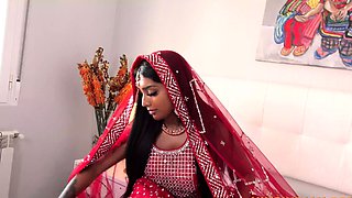 Real Indian Desi Teen Bride fucked in the Ass and Pussy on