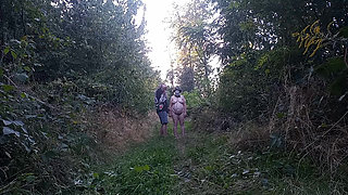 0053 Submissive Female Training Outdoors