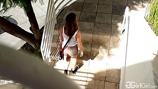 Adriana Chechik gives a nice cunnilingus for a hot Kristen Scott