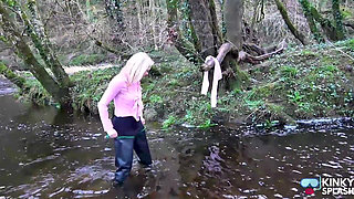 Secretary's White Tights Drenched in Waders Gone Wrong
