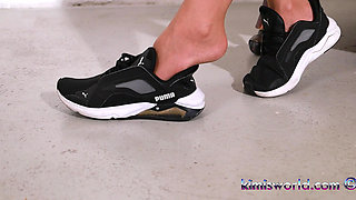 Still Inside - Dangling Nylons in Sneakers