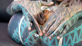 Double anal insertion, squirting ejaculations and filthy deepthroat threeway