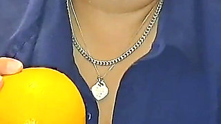 Wild English Bbw BBC Nata4sex Amazing Fruit Sex Multiple Orgasm Cumshot