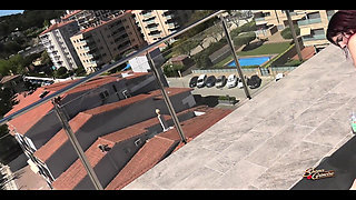 Shana Grimoire X Solougo, Oiled Bikini Massage on the Rooftop, Day 18