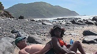 Lost Between Tides and Each Other -horny Ebony MILF Rides Her Lover