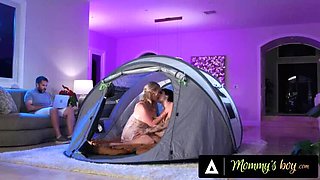 Stepdad Watches Stepson Creampie Stepmom Rachael Cavalli - Sneaky MILF Cheating