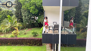 A Petite Girl Seduces Her Neighbor to Put His Cock in Her