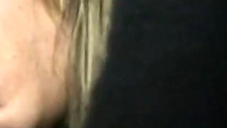 Dirty blonde whore scours streets for black cock