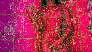 Amateur shower and masturbation