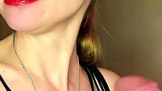 Oksi's Red Lips and Extreme Throat Fuck