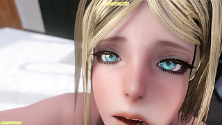 Nier automata - Commander White The Movie WM Ver Cut (No sound) By LazyProcrast Animation 3D Hentai