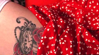 Busty CFNM voyeur teasing lucky guy