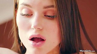 Brunette Beauty College Girl