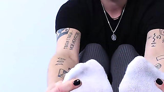 White Socks Goddess in the Gym