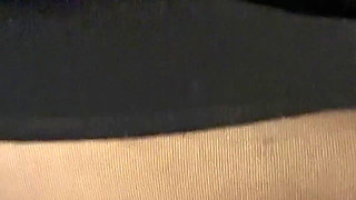 Rubbing Cock on Feet and Ass in Pantyhose