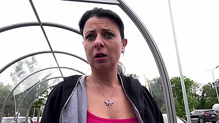 Alluring big ass MILF fucked in car