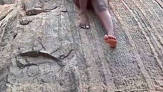 Big Ass Redhead Rio Sage Fucked Hard on Naked Beach - Public Island Sex with BBC