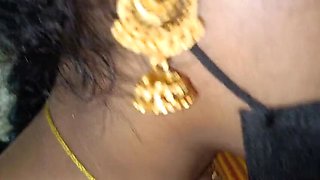 Indian Housewife and Step Sister Threesome Fucking in Kitchen - Tamil Maid Roleplay