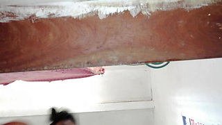 Hot MILF widow on SAREE, PUNISHED the underpant thief