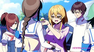 Virgin squad unites on wild classroom floor - Dubbed Anime