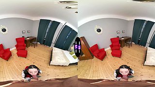 Teen Dakota Doll in a hot cop outfit gets her perfect shaved pussy sucked and fucked from all angles