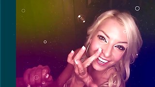Lizzie Loves First Gloryhole Blowjob on Big Cock