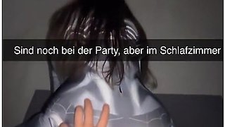 18 Year Old Cosplay Teen Cheats At Party! Snapchat German