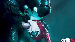 Harley Quinn Sucks and Fucks Batman After Profitable Villainy - Passionate 3D Animation