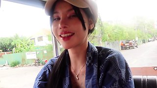 Super cute Thai teen amateur threesome