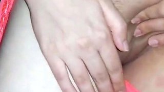 Iranian girl's gorgeous pussy fingered at home
