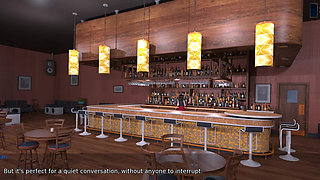 Big Ass MILF Bartender Fucked Anal and Creampied by a Bigcock Playboy