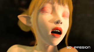 Orc Dungeon sex Fairy Deepthroats & Takes Hard Anal