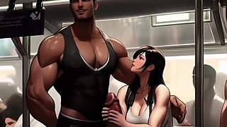 Tifa Meets a New Penis on the Train