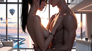Tokyo Luxury Party Girl Dances to Bass Edm, Strips Naked, Then Gets Fucked - Anime HD (ai)