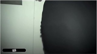 Dean Pins Ally Breelsen In The Elevator Railing Her Pussy!