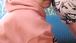 Sniffing, rubbing, rimjob