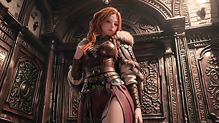Red Queen's Epic Journey! Cold beauty in the Gothic hall, a lazy warrior under heavy armor?